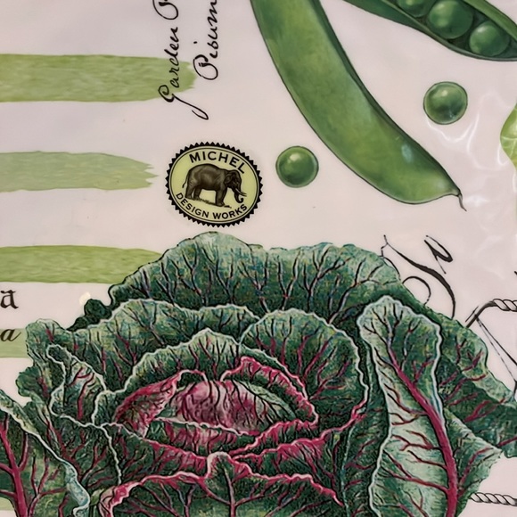 🆕 Michel Design Works-Serveware-Large Platter-Vegetable Kingdom - Picture 3 of 8